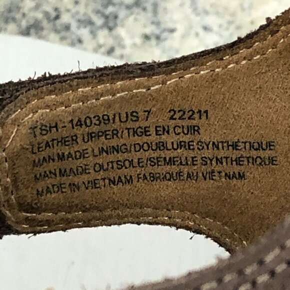 Taos Womens Size 7 Brown The Show Lightweight Leather Hook & Loop Casual Sandals - Picture 14 of 14